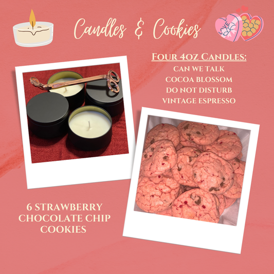 Valentine's Candles and Cookies Box (Preorder)